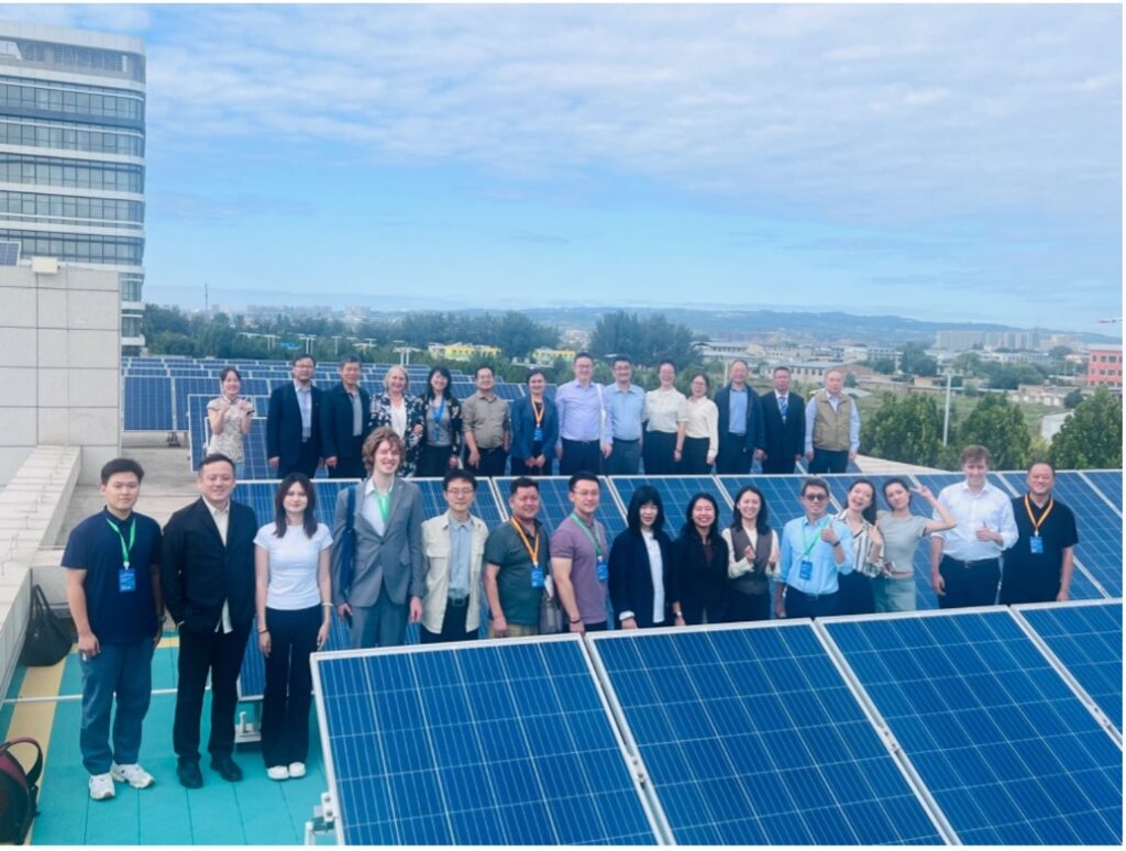 Delegation visit to solar panel manufacturer facilitated by Agora, during the Europe-China Workshop on Clean Energy Transition (Shanxi, China, September 2024).